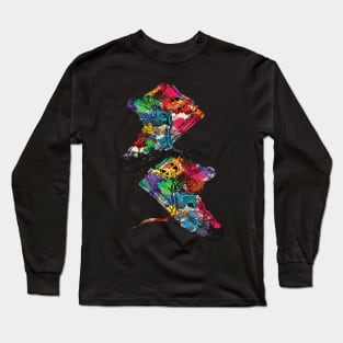 Paint Sneakers Long Sleeve T-Shirt